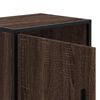 vidaXL Tables de chevet 2 pcs chêne marron bois d'ingénierie et métal