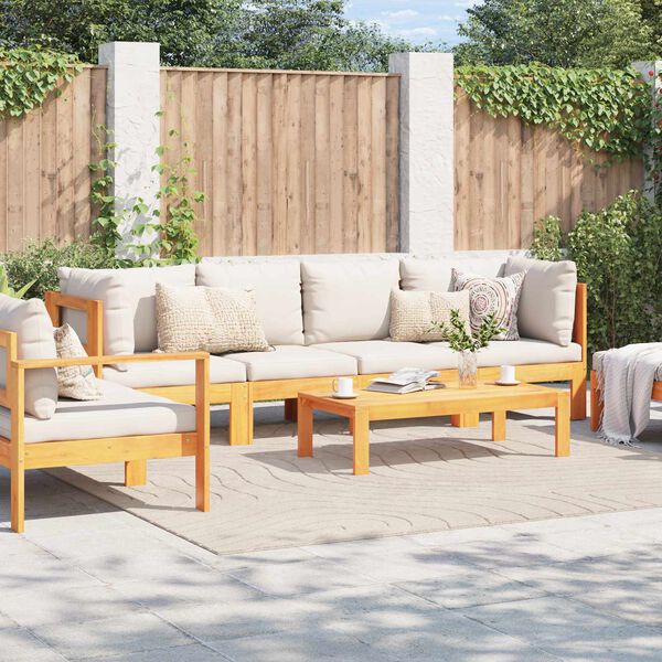 vidaXL Tapis de surface Carr&eacute; PALMERAS Beige 240 x 240 cm Polyester