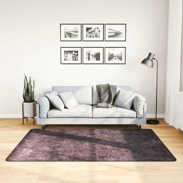 vidaXL Tapis lavable 120x180 cm anthracite