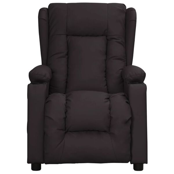 vidaXL Fauteuil Noir Similicuir