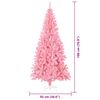 vidaXL Sapin de No&euml;l avec 300 LED avec support Rose 180 cm PVC