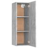 vidaXL Meubles TV 2 pcs Gris b&eacute;ton 30,5x30x90 cm Bois d&rsquo;ing&eacute;nierie