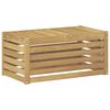 vidaXL Banc de Jardin Blanc 79 x 43 x 37 cm Bois d'Acacia Massif