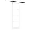 vidaXL Porte coulissante ORKDAL Blanc et Noir 78 x 232 cm