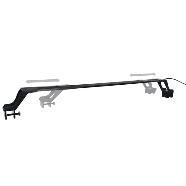 vidaXL Lampe &agrave; LED d'aquarium avec pinces 55-70 cm Bleu et blanc