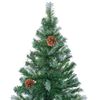 vidaXL Sapin de Noël artificiel avec 300 LED Vert 180 cm PVC et Acier