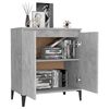 vidaXL Buffet gris béton 60x35x70 cm bois d'ingénierie