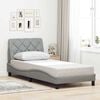 vidaXL Cadre de lit sans matelas gris clair 90x190 cm tissu