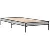 vidaXL Cadre de lit sans matelas sonoma gris 90x190 cm