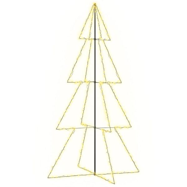 vidaXL Arbre de No&euml;l c&ocirc;ne 360 LED d'int&eacute;rieur/d'ext&eacute;rieur 143x250 cm