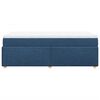 vidaXL Sommier &agrave; lattes de lit avec matelas Bleu 80x200 cm Tissu