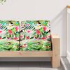 vidaXL Set de coussins de palette 2 pcs Jungle tropicale Tissu Oxford