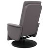 vidaXL Fauteuil inclinable de massage repose-pieds gris similicuir