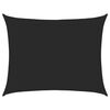 vidaXL Voile d'ombrage 160 g/m&sup2; rectangulaire noir 6x8 m PEHD