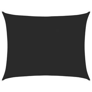 vidaXL Voile d'ombrage 160 g/m&sup2; rectangulaire noir 6x8 m PEHD