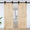 vidaXL Porte NARVIK Naturel 80 x 210 cm Bois de pin massif