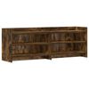 vidaXL Meuble TV 135 x 33 x 47 cm Ch&ecirc;ne fum&eacute; Bois d'ing&eacute;nierie