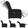 vidaXL Fauteuil de massage inclinable Noir Tissu