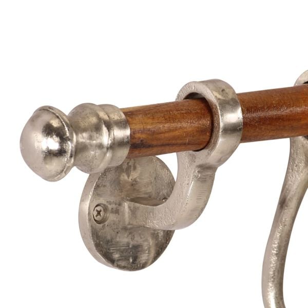 vidaXL Porte-manteau mural 75x15 cm aluminium