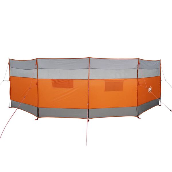 vidaXL Brise-vent de camping gris et orange 510x153 cm imperm&eacute;able