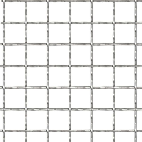 vidaXL Cl&ocirc;ture de jardin sertie Acier inoxydable 50x50 cm 11x11x2 mm