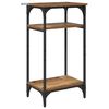 vidaXL Table d'appoint Bois Ancien 40 x 30 x 75 cm Bois d'ing&eacute;nierie