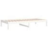vidaXL Lit de jour sans matelas blanc 80x200 cm bois de pin massif