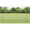 vidaXL Clôture avec poteaux Argent 0.8 x 25 m Acier recouvert de PVC
