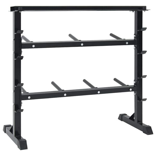 vidaXL Support pour halt&egrave;res Noir 99 x 45 x 95,5 cm