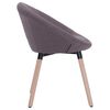 vidaXL Chaises &agrave; manger lot de 4 taupe tissu