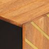 vidaXL Armoire latérale marron et noir 60x33,5x75 cm bois de manguier