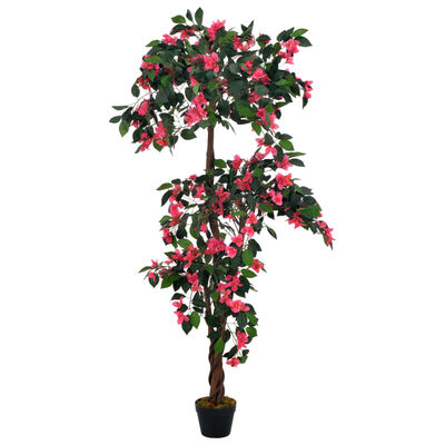 vidaXL Plante artificielle Rhodondendron avec pot Rose 165 cm