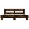 vidaXL Cadre de lit sans matelas chêne fumé 200x200 cm