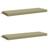 vidaXL Coussins de Banc SOEST 2 pc 100 % polyester Vert clair
