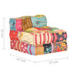 vidaXL Pouf modulaire Patchwork Tissu