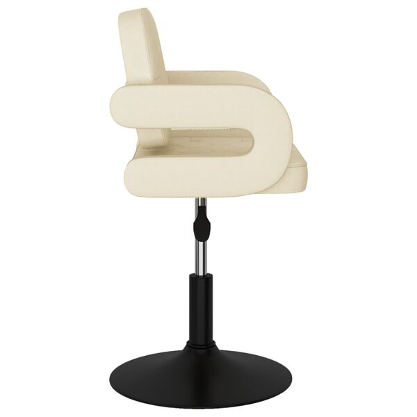 vidaXL Tabouret de bar Cr&egrave;me Tissu