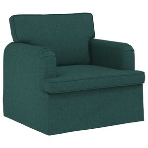 vidaXL Canap&eacute; Vert fonc&eacute; 84 x 80 x 85 cm tissu