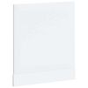 vidaXL Panneau de lave-vaisselle Lucca blanc brillant bois ingénierie