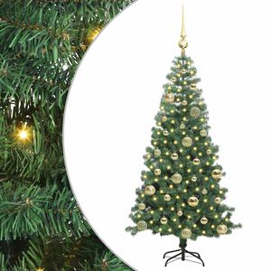 vidaXL Sapin de No&euml;l avec 150 LED avec support Vert 120 cm PVC