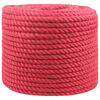 vidaXL Corde en Jute 14 mm Rouge Jute 100% Tossa