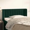 vidaXL T&ecirc;te de lit avec oreilles Vert fonc&eacute; 83x16x78/88 cm Velours