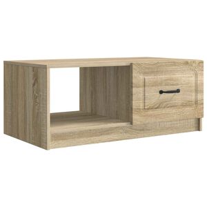 vidaXL Table basse Ch&ecirc;ne Sonoma 90 x 50 x 37 cm Bois d'ing&eacute;nierie