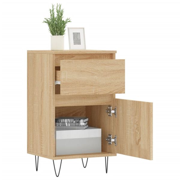 vidaXL Buffet ch&ecirc;ne sonoma 40x35x70 cm bois d'ing&eacute;nierie