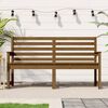 vidaXL Banc de jardin marron miel 159,5x48x91,5 cm bois de pin massif