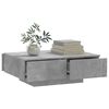 vidaXL Table basse Gris b&eacute;ton 90x60x31 cm Agglom&eacute;r&eacute;