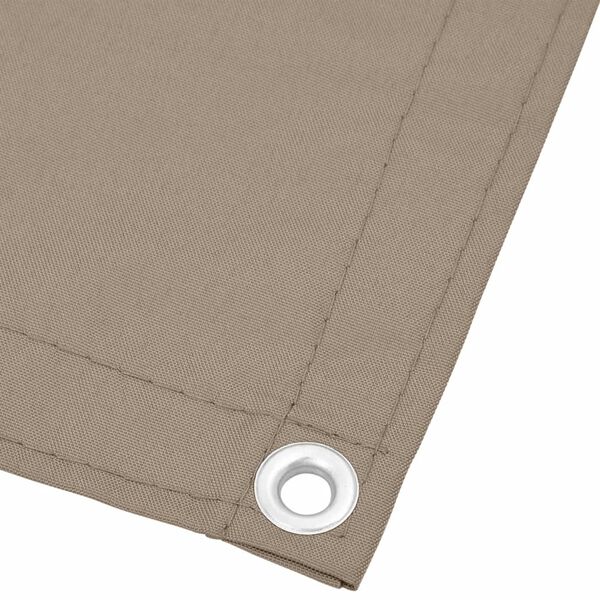 vidaXL &Eacute;cran de balcon taupe 75x1000 cm 100% polyester oxford