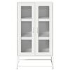 vidaXL Buffet haut blanc 68x39x123 cm acier