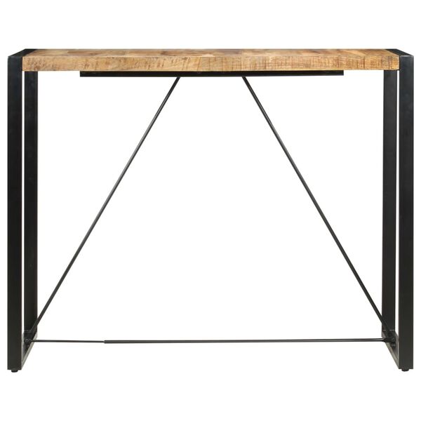 vidaXL Table de bar 140x70x110 cm Bois de manguier massif
