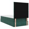 vidaXL Cadre de lit ottoman avec matelas vert fonc&eacute; 90x200 cm velours