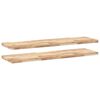 vidaXL &Eacute;tag&egrave;res flottantes 2 pcs 140x40x4 cm acacia massif non trait&eacute;